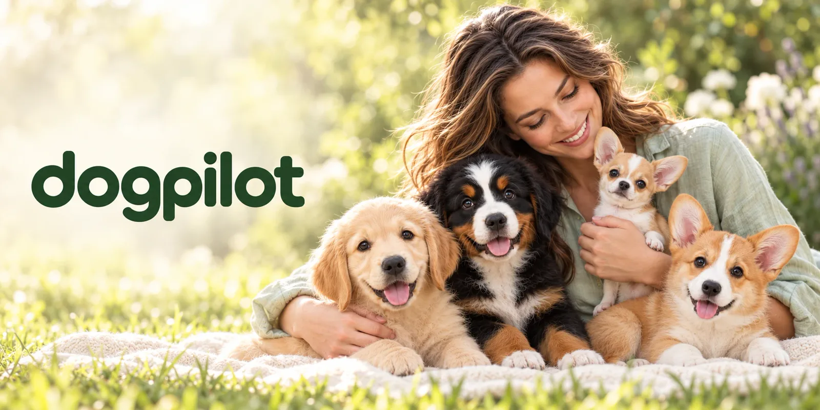 Breeder with her dogs – Dogpilot header artwork